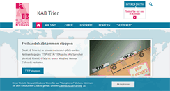 Desktop Screenshot of kab-trier.de