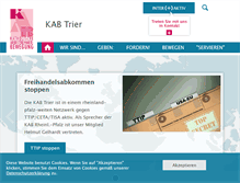 Tablet Screenshot of kab-trier.de